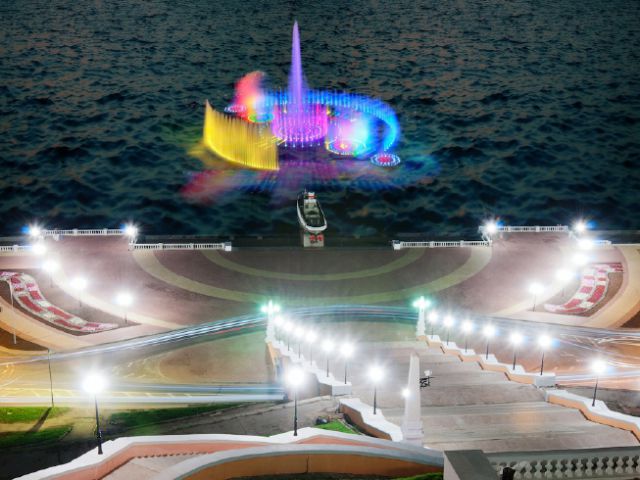 Цветозвуковой фонтан на воде появится в Нижнем Новгороде